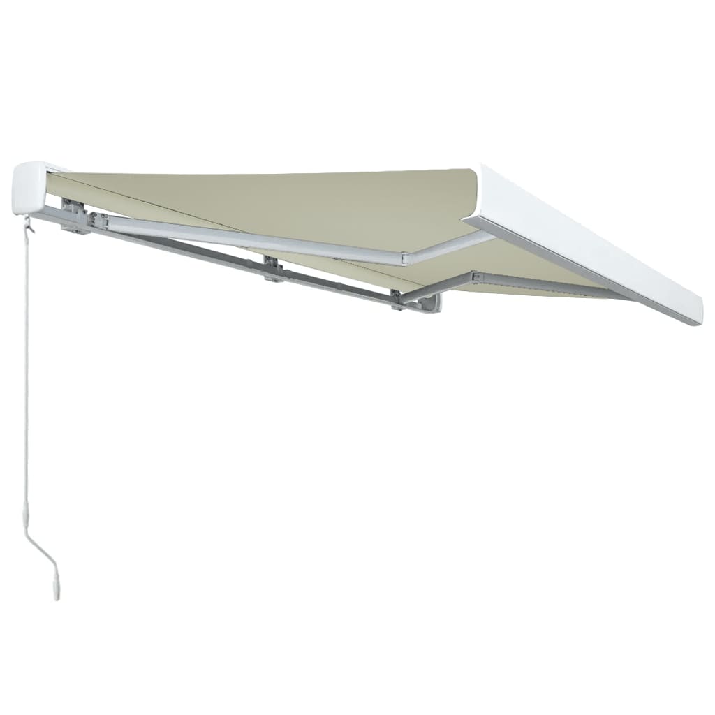 vidaXL Toldo manual com caixa 300x250 cm creme