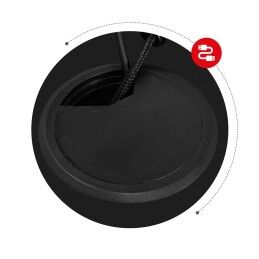 Huzaro|Secretária Huzaro HZ-Hero 1.8 Black Preto Aço