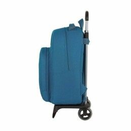 BlackFit8|Mochila Escolar com Rodas 905 BlackFit8 M313G Azul 32 x 42 x 15 cm