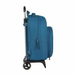 BlackFit8|Mochila Escolar com Rodas 905 BlackFit8 M313G Azul 32 x 42 x 15 cm