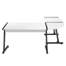 Huzaro|Secretária Huzaro HZ-Hero 6.0 Branco Aço Fibra de carbono 178 x 4 x 112 cm