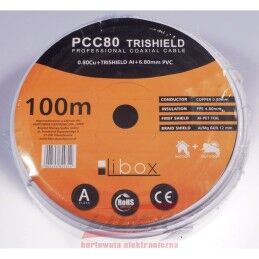 Libox|Cabo Coaxial Antena TV Libox PCC80 Branco 100 m