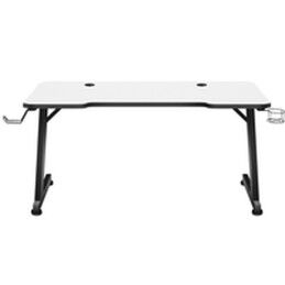 Huzaro|Secretária Huzaro Hero 2.5 Branco Preto Alumínio 120 x 60 cm