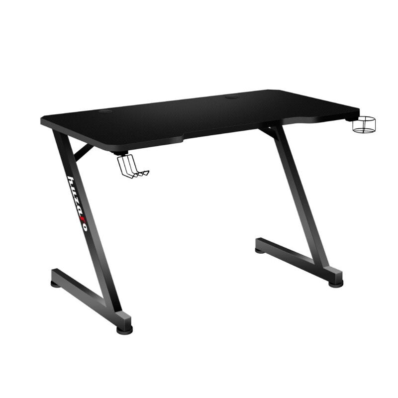 Huzaro|Secretária Gaming Huzaro Hero 2.5 Preto Alumínio 120 x 60 cm Huzaro|Secretária Gaming Huzaro Hero 2.5 Preto Alumínio 120 x 60 cm