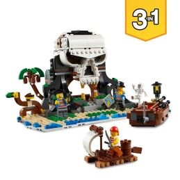 Lego|Jogo de Construção   Lego 31109 Barco Pirata         Branco Multicolor Bronze 3 em 1 1260 Peças