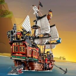 Lego|Jogo de Construção   Lego 31109 Barco Pirata         Branco Multicolor Bronze 3 em 1 1260 Peças
