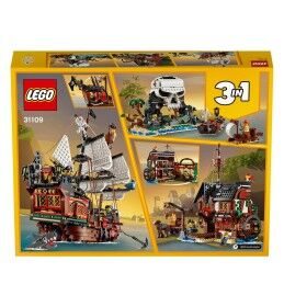 Lego|Jogo de Construção   Lego 31109 Barco Pirata         Branco Multicolor Bronze 3 em 1 1260 Peças