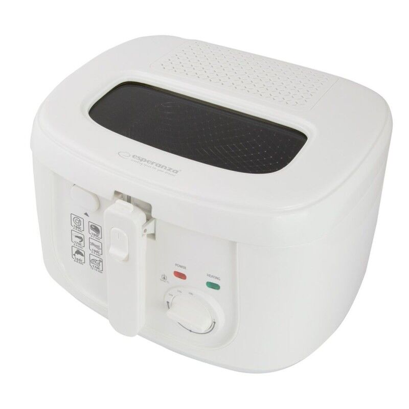 Esperanza|Fritadeira de Ar Esperanza EKG012 Branco 1800 W 2,5 L Esperanza|Fritadeira de Ar Esperanza EKG012 Branco 1800 W 2,5 L