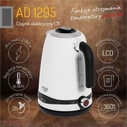 Adler|Chaleira Adler Branco Aço inoxidável 2200 W 1,7 L