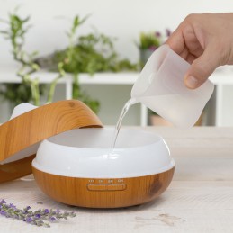 Humidificador Difusor de Aromas com LED Multicores Wooden-Effect InnovaGoods