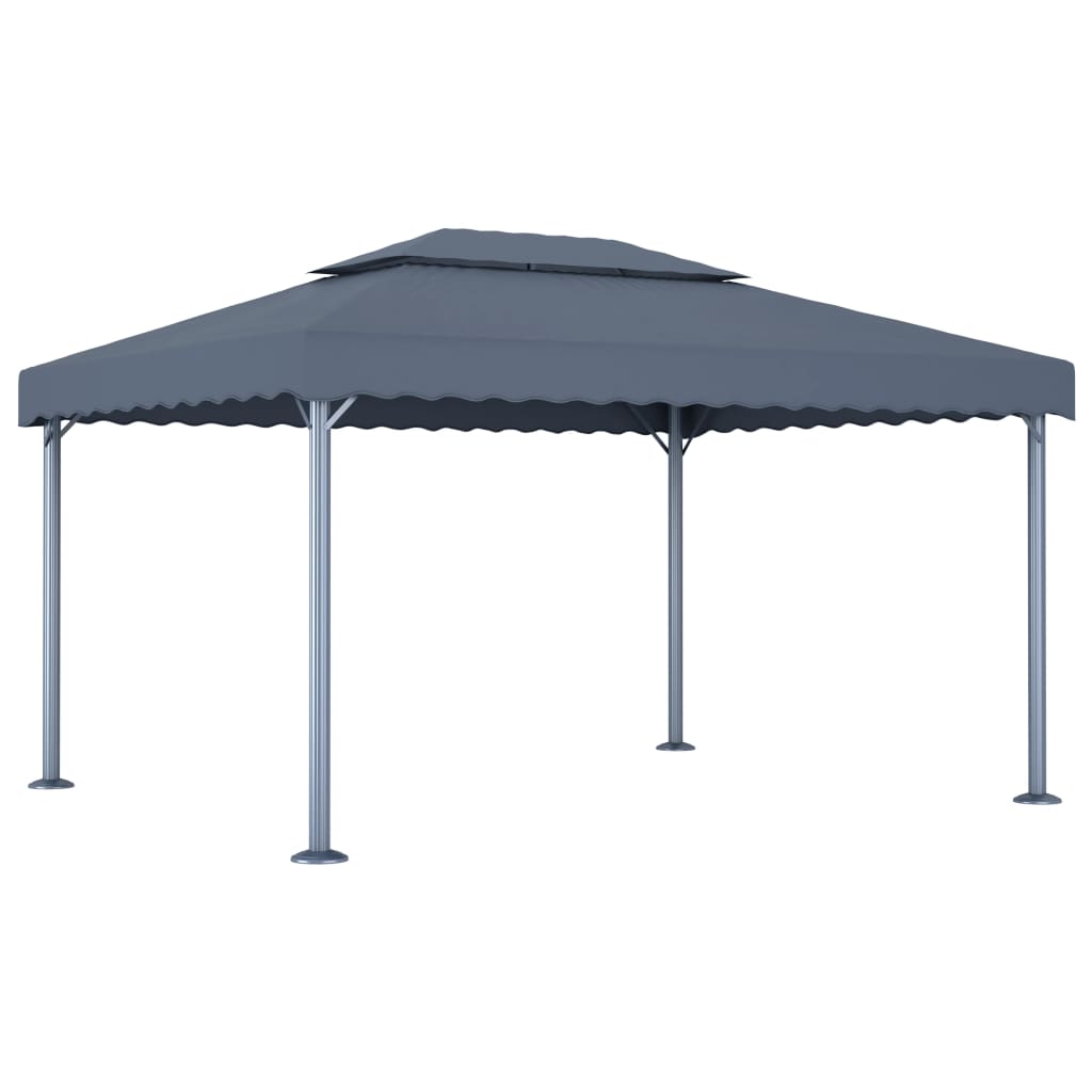 vidaXL Gazebo 400x300 cm alumínio antracite