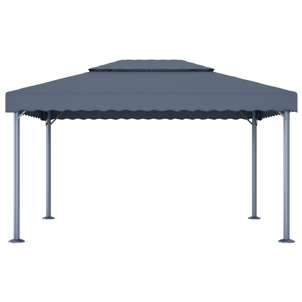 vidaXL Gazebo 400x300 cm alumínio antracite