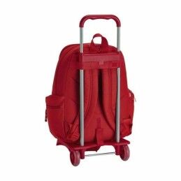 Real Sporting de Gijón|Mochila Escolar com Rodas 905 Real Sporting de Gijón Vermelho