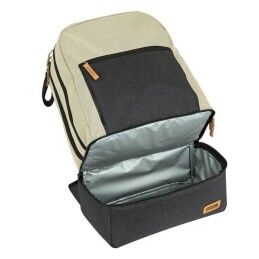 Safta|Saco de Desporto com Porta-sapatos Safta M883 Bege Cinzento escuro 15 L