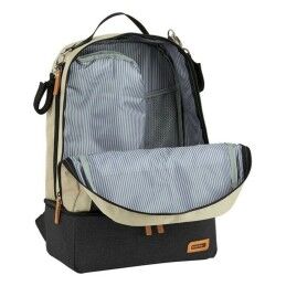 Safta|Saco de Desporto com Porta-sapatos Safta M883 Bege Cinzento escuro 15 L