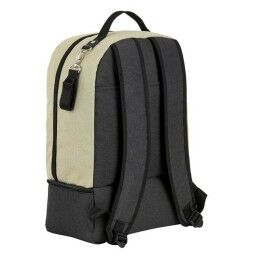 Safta|Saco de Desporto com Porta-sapatos Safta M883 Bege Cinzento escuro 15 L