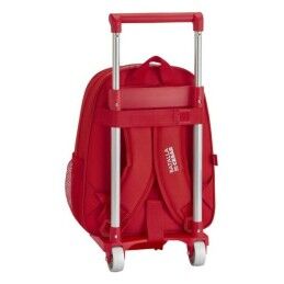 Real Sporting de Gijón|Mochila Escolar com Rodas 705 Real Sporting de Gijón Vermelho