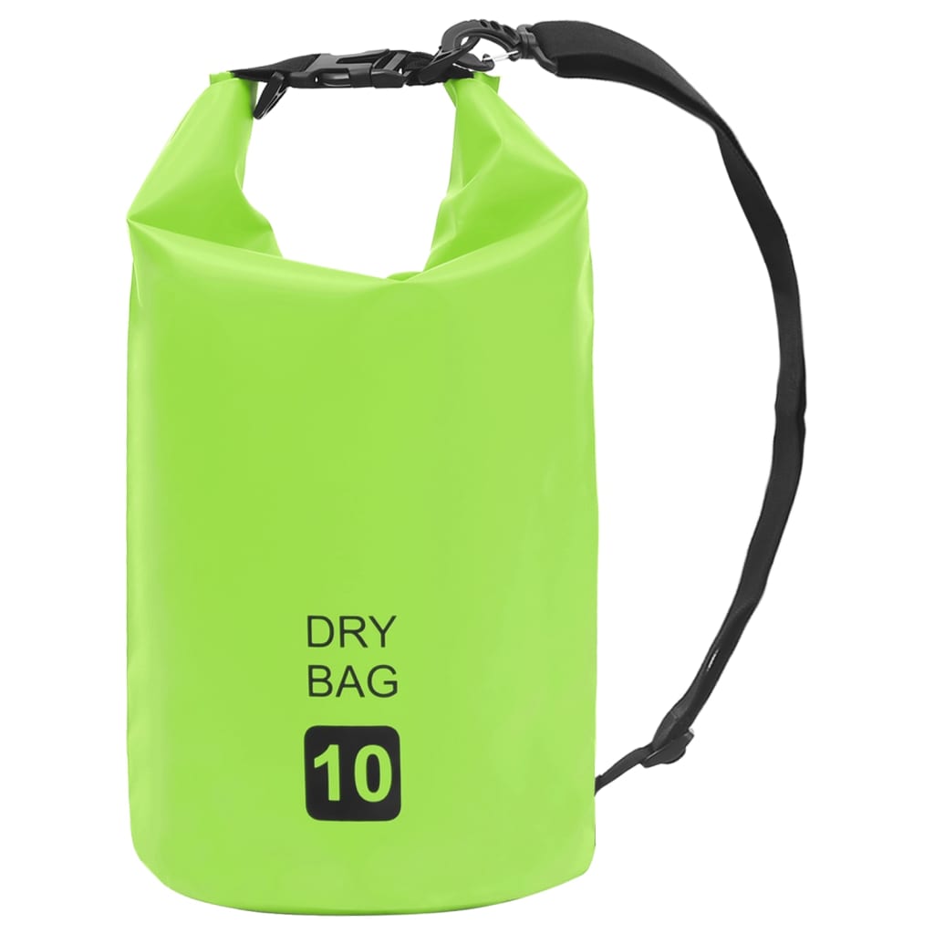 vidaXL Bolsa impermeável 10 L PVC verde