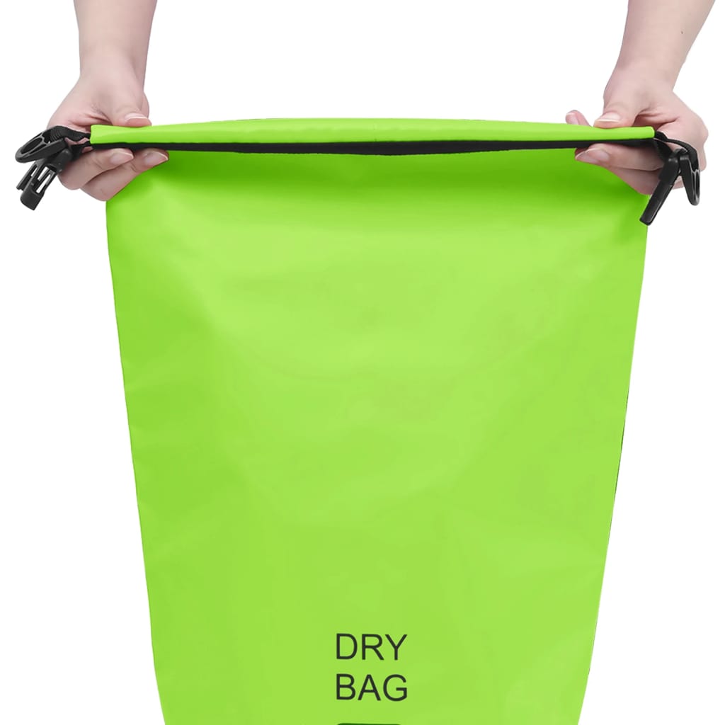 vidaXL Bolsa impermeável 10 L PVC verde