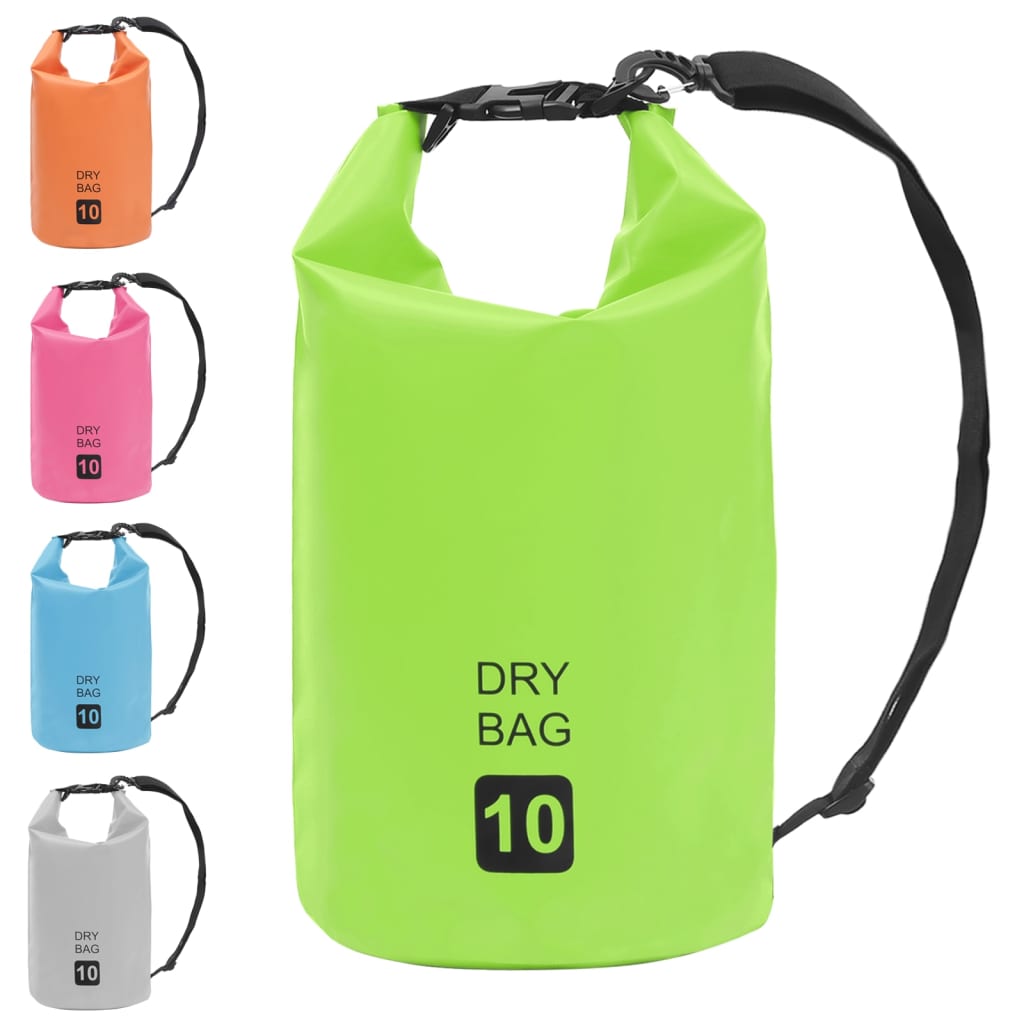 vidaXL Bolsa impermeável 10 L PVC verde