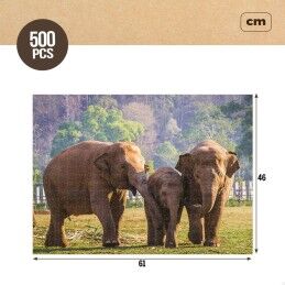 Colorbaby|Puzzle Colorbaby Elephant 500 Peças 6 Unidades 61 x 46 x 0,1 cm