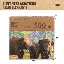 Colorbaby|Puzzle Colorbaby Elephant 500 Peças 6 Unidades 61 x 46 x 0,1 cm