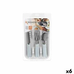 Quttin|Cutelo de Cozinha Quttin Sybarite Preto Prateado 17,5 cm (6 Unidades)
