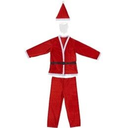 Krist+|Fantasia para Adultos Krist+ K1912284 Branco Vermelho Pai Natal Tamanho único (4 Unidades)