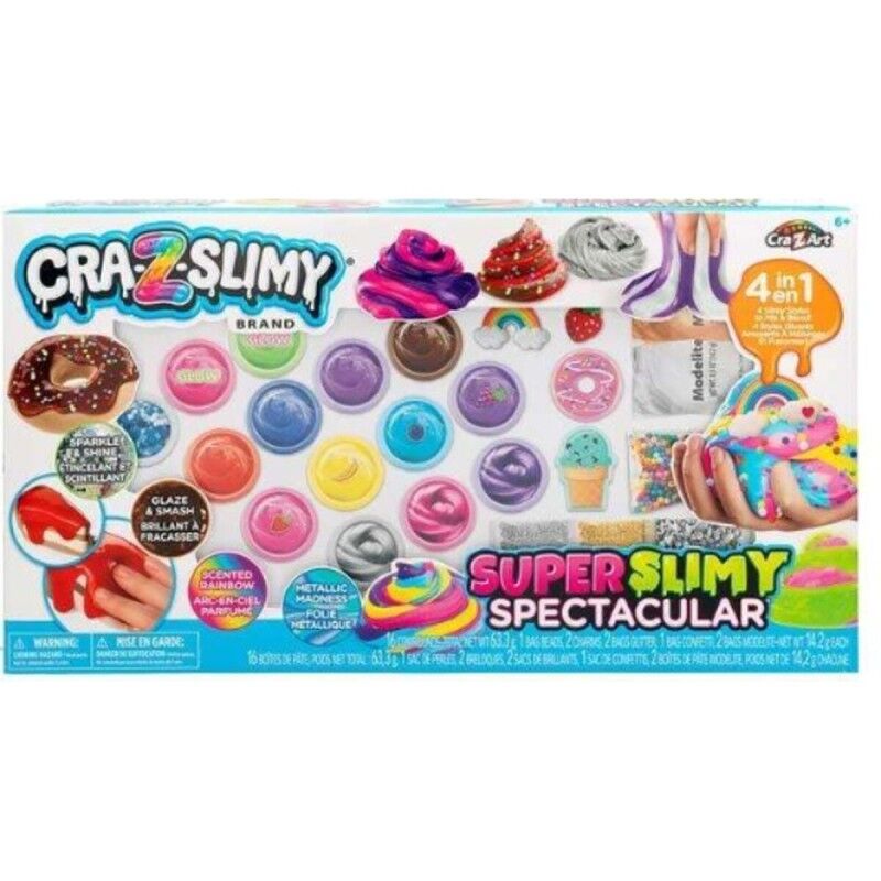 Colorbaby|Slime Colorbaby Cra-Z-Slimy 4 em 1 Conjunto Colorbaby|Slime Colorbaby Cra-Z-Slimy 4 em 1 Conjunto