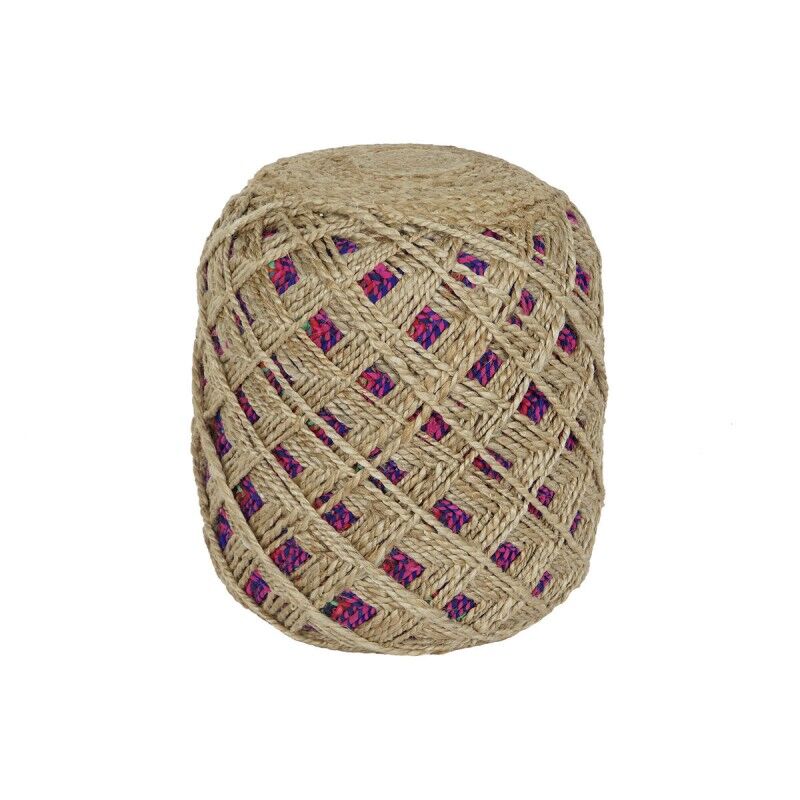 Home ESPRIT|Repousa pés Home ESPRIT Castanho Multicolor Juta 40 x 40 x 45 cm Home ESPRIT|Repousa pés Home ESPRIT Castanho Multicolor Juta 40 x 40 x 45 cm