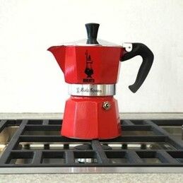 Bialetti|Cafeteira Italiana Bialetti Moka Vermelho Alumínio 3 Kopjes