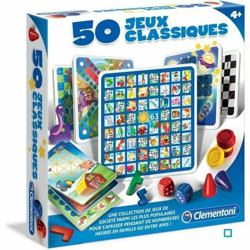 Clementoni|Jogo de Mesa Clementoni 50 classic games Clementoni|Jogo de Mesa Clementoni 50 classic games