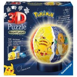 Pokémon|Puzzle 3D Pokémon Luz noturna 72 Peças