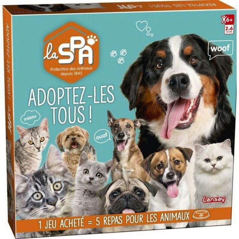 Lansay|Jogo de Mesa Lansay SPA ADOPT THEM ALL! (FR) Lansay|Jogo de Mesa Lansay SPA ADOPT THEM ALL! (FR)