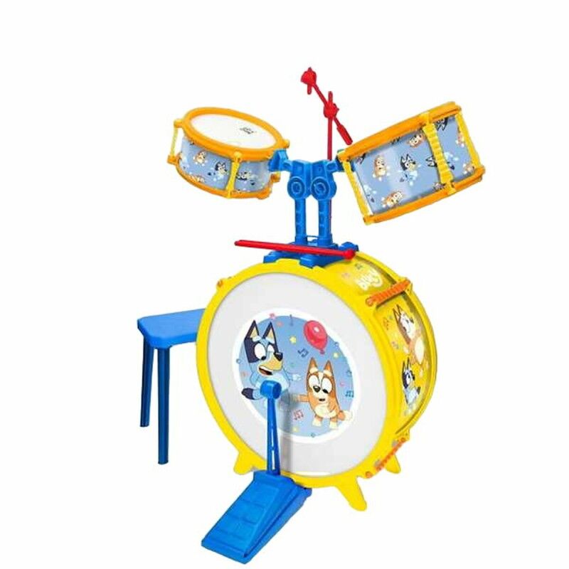 Bluey|Bateria Musical Bluey Infantil 55 x 36 x 38 cm