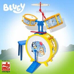 Bluey|Bateria Musical Bluey Infantil 55 x 36 x 38 cm