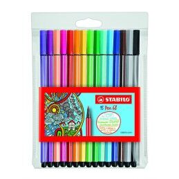 Stabilo|Conjunto de Canetas de Feltro Stabilo Pen 68 Multicolor (10 Unidades)