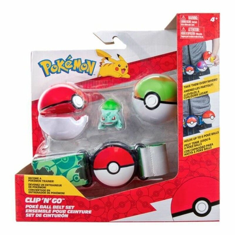 Pokémon|Figuras de Ação Pokémon Clip belt 'N' Go - Bulbasaur 5 cm Pokémon|Figuras de Ação Pokémon Clip belt 'N' Go - Bulbasaur 5 cm