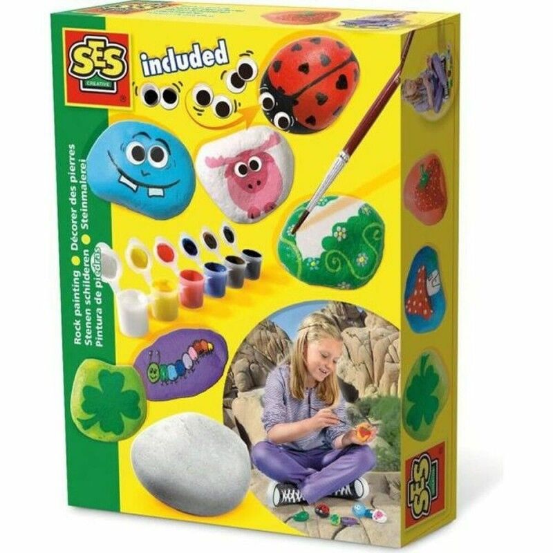 SES Creative|Conjunto de pintura SES Creative Pinta piedras Amarelo SES Creative|Conjunto de pintura SES Creative Pinta piedras Amarelo