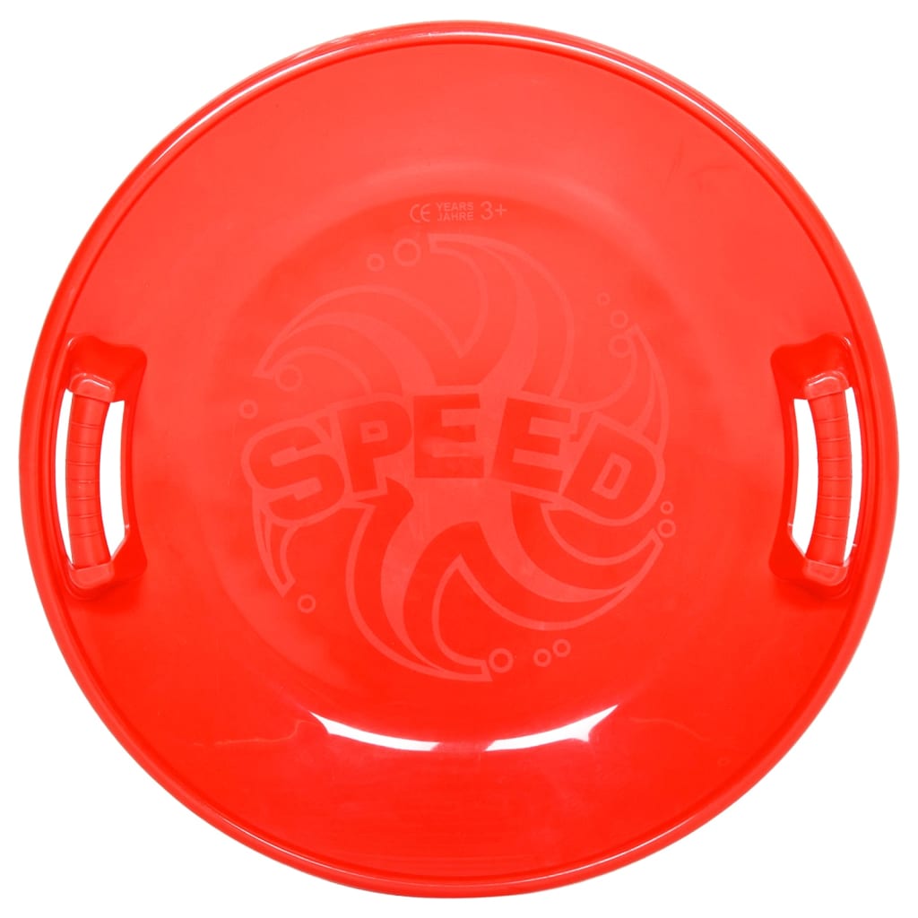 vidaXL Trenó redondo 66,5 cm PP vermelho