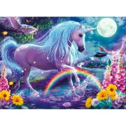 Ravensburger|Puzzle Ravensburger 12980 Unicórnio Purpurina XXL 100 Peças