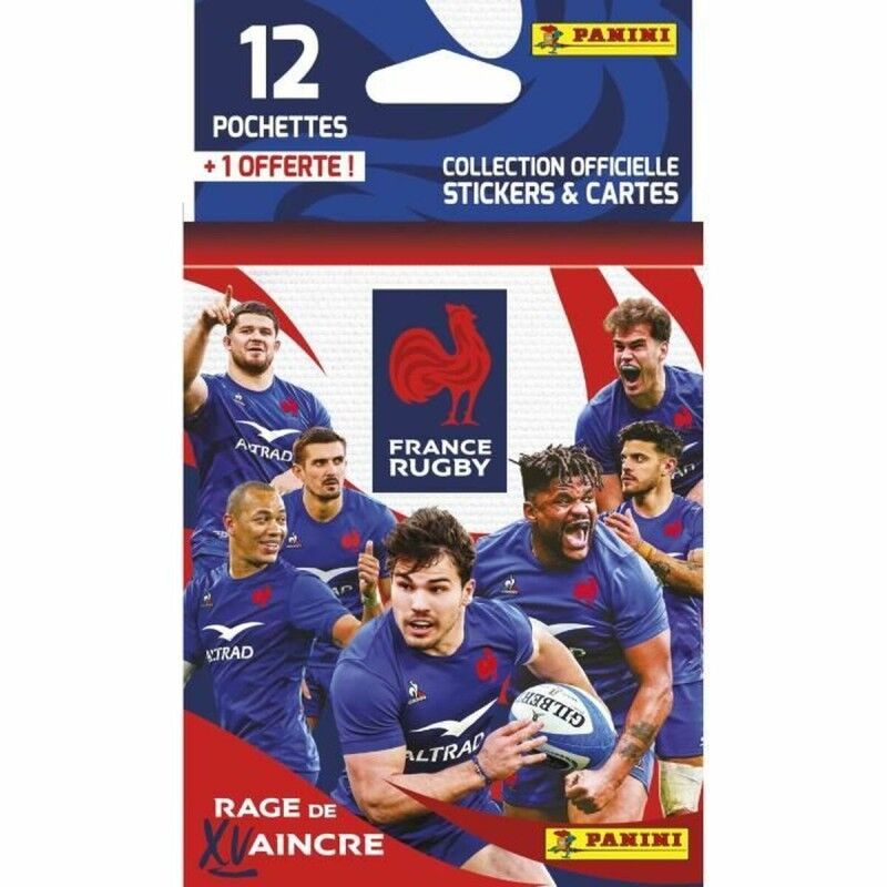 Panini|Pack de cromos Panini France Rugby 12 Sobrescritos Panini|Pack de cromos Panini France Rugby 12 Sobrescritos
