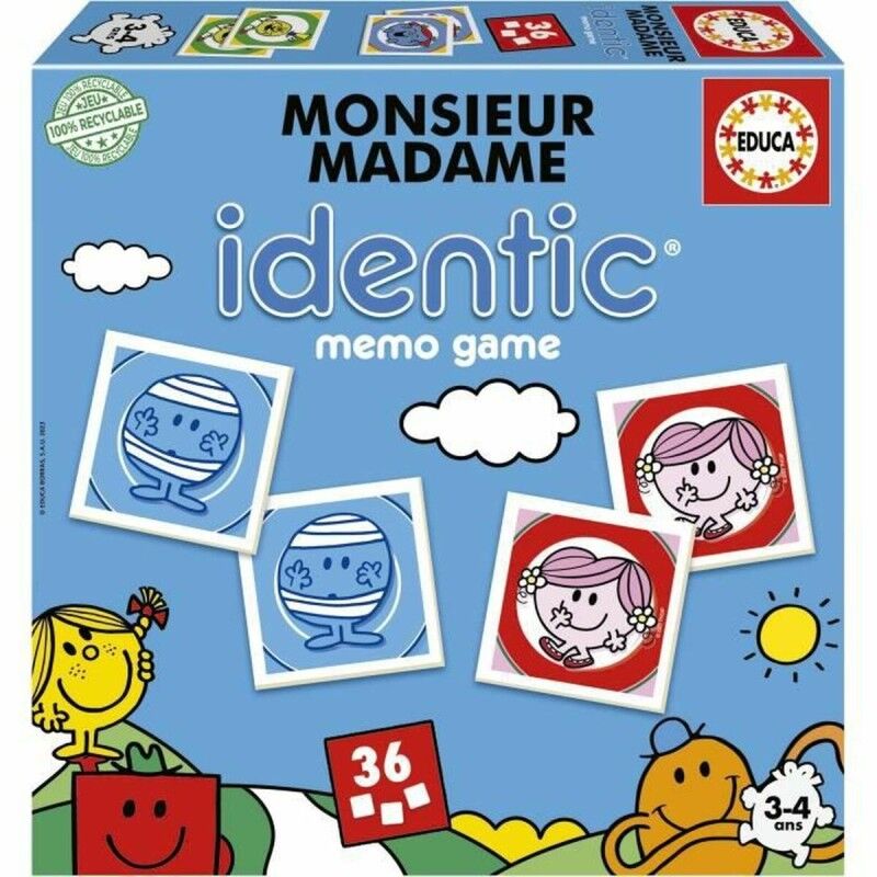 Educa|Jogo Educativo Educa Monsieur Madame Identic (FR)