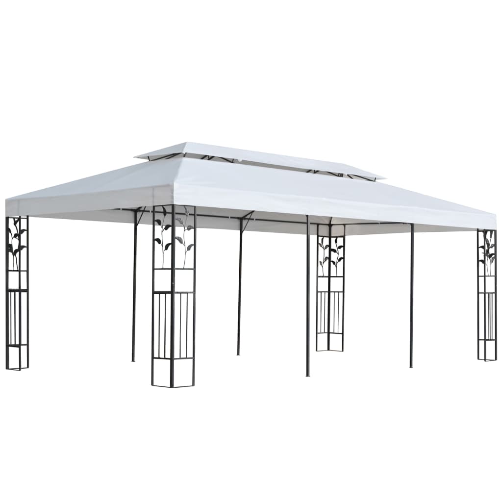 vidaXL Gazebo 3x6 m branco