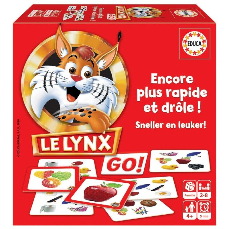 Educa|Jogo de Mesa Educa 18716 Le Lynx Go! (FR) Educa|Jogo de Mesa Educa 18716 Le Lynx Go! (FR)