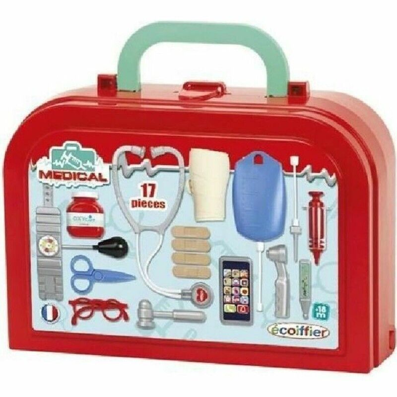 Ecoiffier|Mala Médica de Brincar com Acessórios Ecoiffier MEDICAL Ecoiffier|Mala Médica de Brincar com Acessórios Ecoiffier MEDICAL