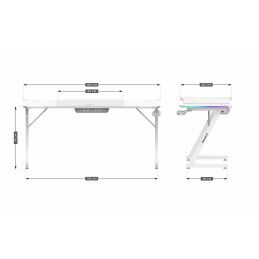 Huzaro|Secretária Huzaro HZ-Hero 4.8 RGB White Branco