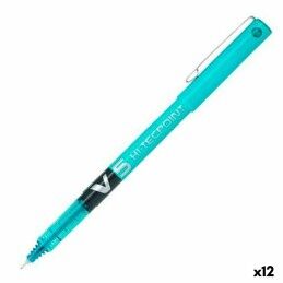 Pilot|Esferográfica de tinta líquida Pilot V-5 Hi-Tecpoint Azul Claro 0,3 mm (12 Unidades)