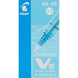 Pilot|Esferográfica de tinta líquida Pilot V-5 Hi-Tecpoint Azul Claro 0,3 mm (12 Unidades)