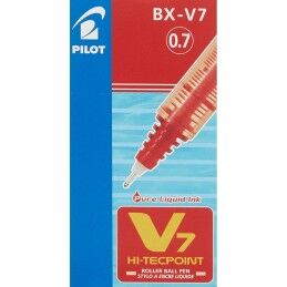 Pilot|Esferográfica de tinta líquida Pilot V7 Hi-Tecpoint Vermelho 0,5 mm (12 Unidades)